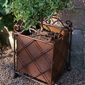 Scroll-Top Planter